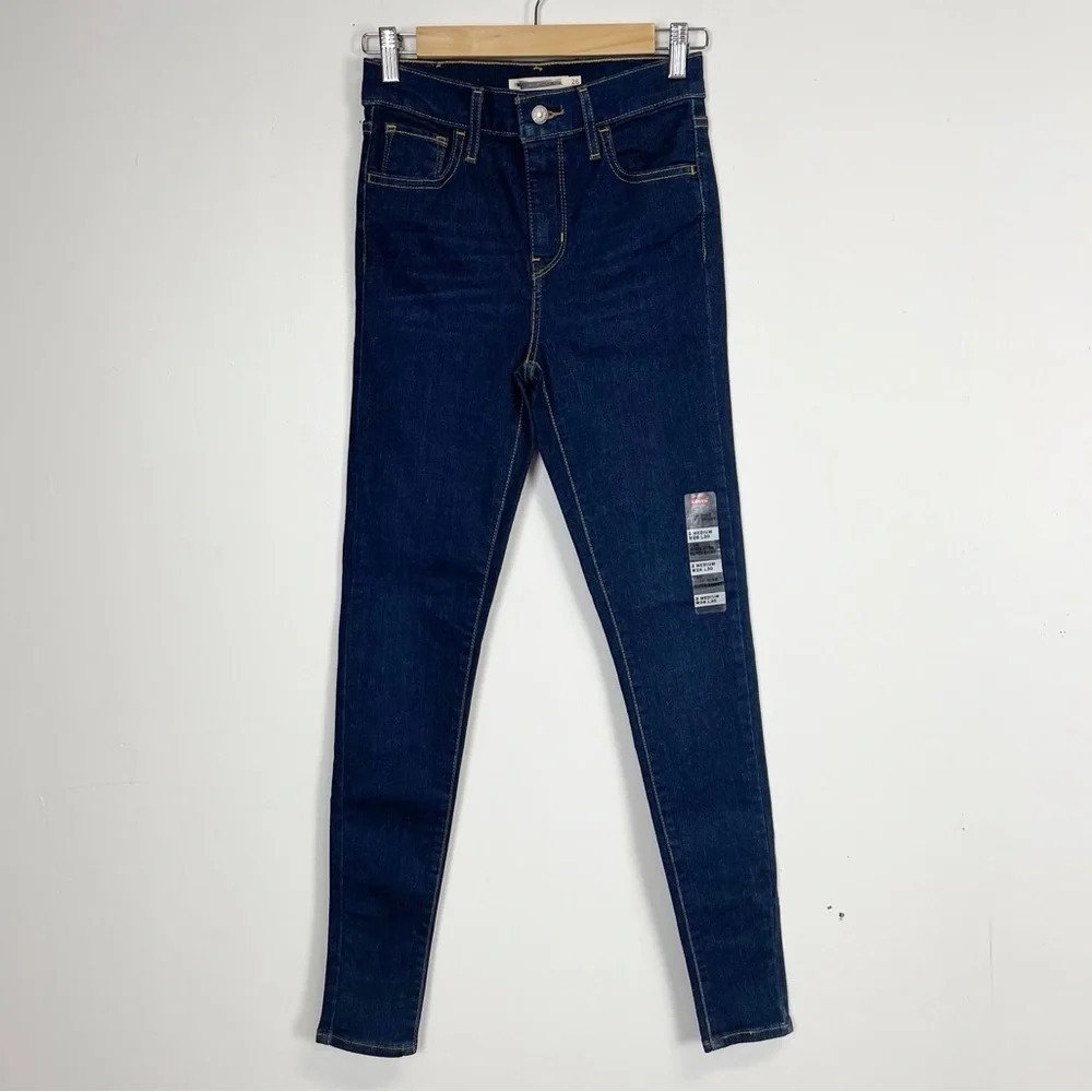 NEW Levi's Premium 720 Super Skinny Jeans Womens 26 Dark High Rise NWT